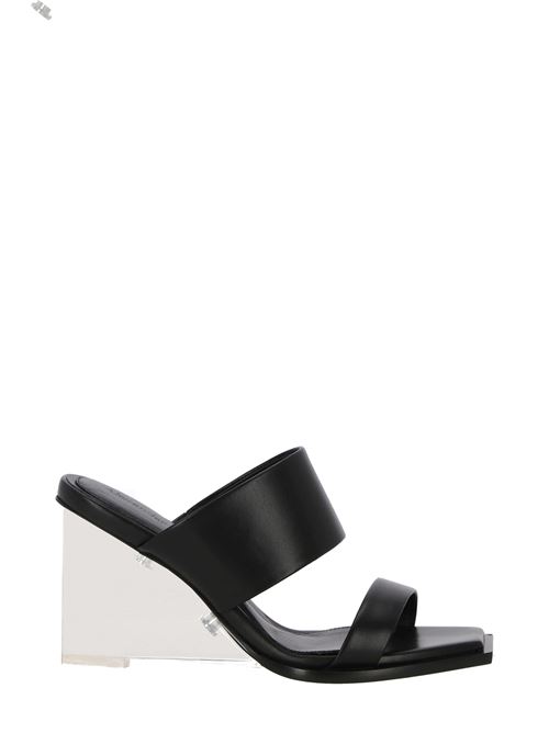 75mm platform leather mules Alexander McQueen | 746243WIDQ01000